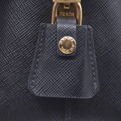 $1195 Prada Bauletto Handbag Saffiano Leather Medium CONSIGNMENT
