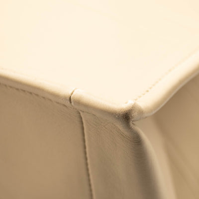 Christian Dior Calfskin Embossed Medium Book Tote Beige