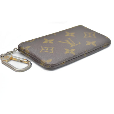 Louis Vuitton Monogram Pochette Cles Wallet Coin Purse Brown 874ET