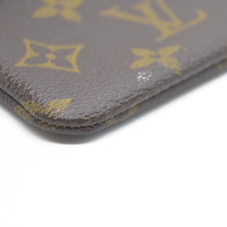Louis Vuitton Monogram Pochette Cles Wallet Coin Purse Brown 874ET