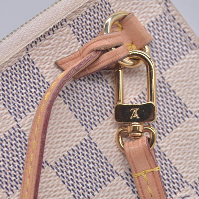 $2240 2017 Louis Vuitton Damier Azur Neverfull MM with Pouch SD0177