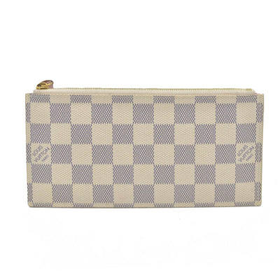 $500 Louis Vuitton Damier Azur Felicie Zipped Insert Rose Ballerine