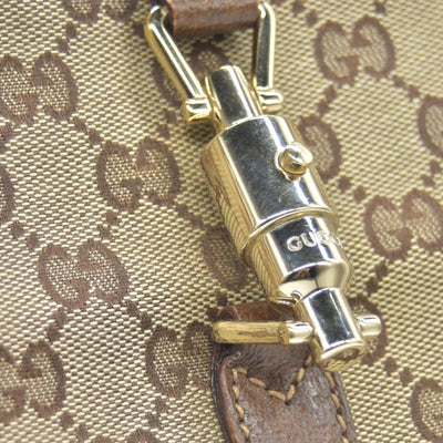 $1450 CONSIGNMENT Gucci GG Canvas Jackie Piston Lock Tote