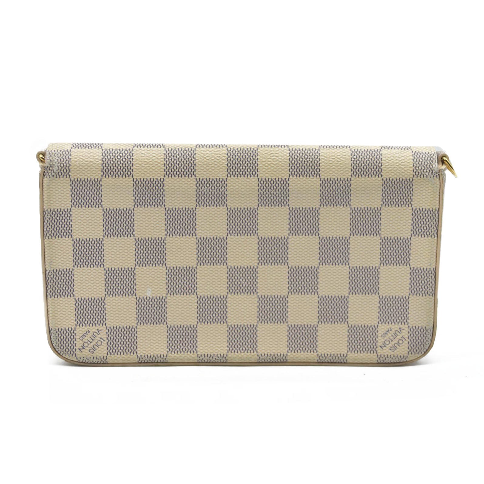 $1580 Louis Vuitton Damier Azur Pochette Félicie