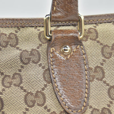 $1450 CONSIGNMENT Gucci GG Canvas Jackie Piston Lock Tote