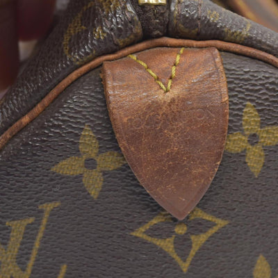 1998 $1490 Louis Vuitton Speedy 25 Handbag Monogram Brown SP1928