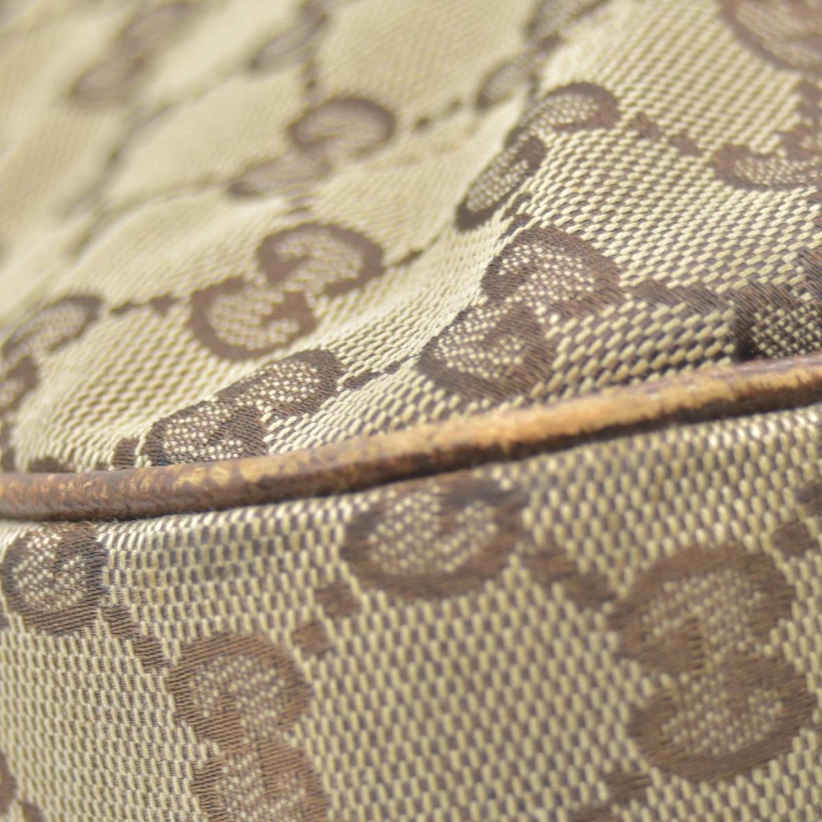 $1450 CONSIGNMENT Gucci GG Canvas Jackie Piston Lock Tote