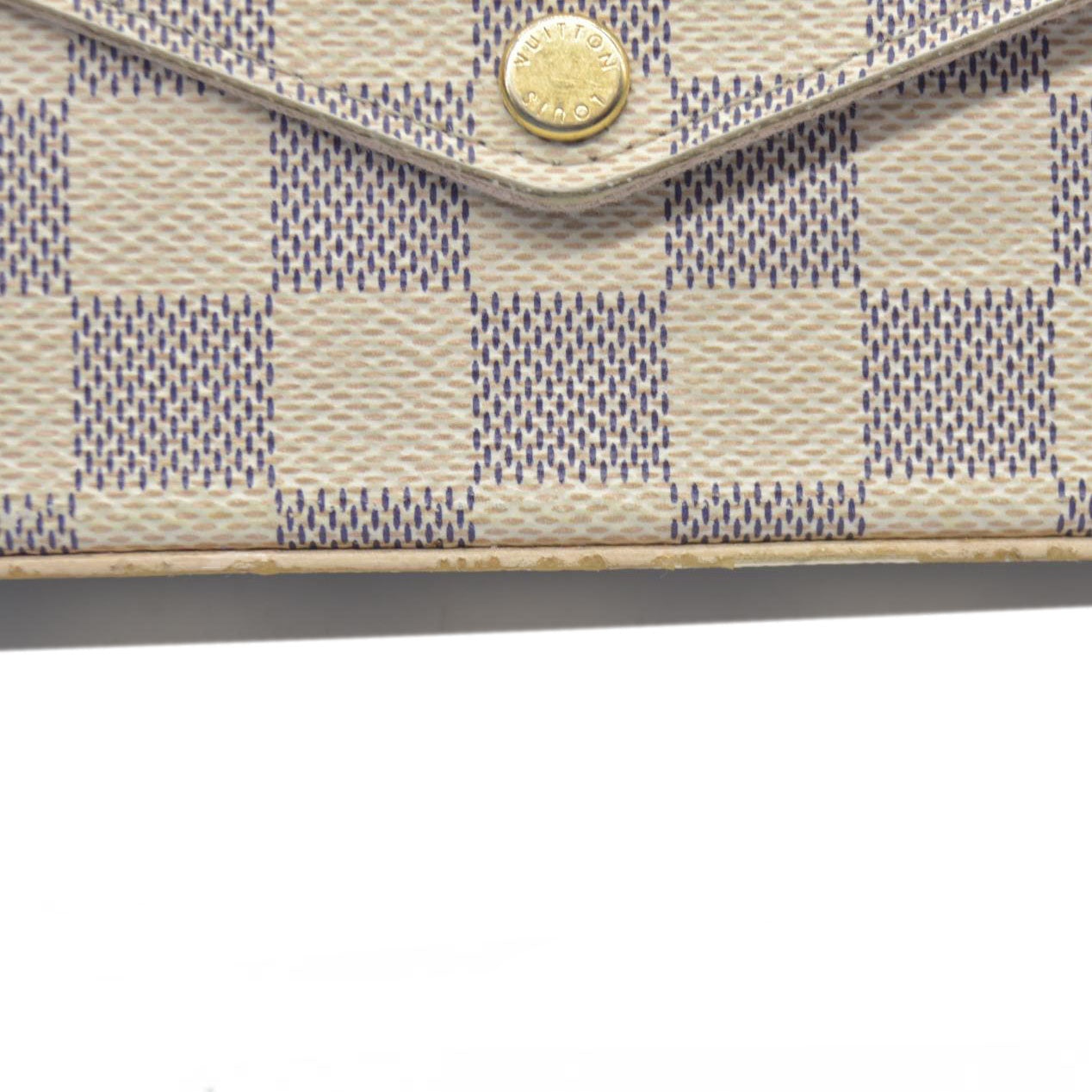 $1580 Louis Vuitton Damier Azur Pochette Félicie