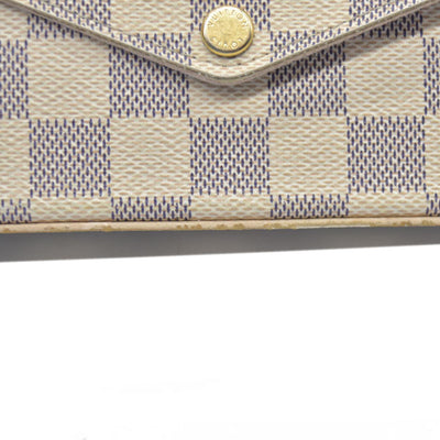 $1580 Louis Vuitton Damier Azur Pochette Félicie
