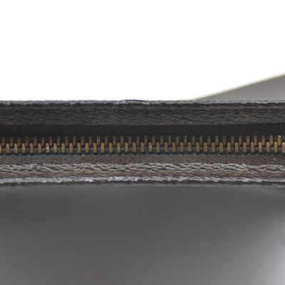 Louis Vuitton Monogram Poche Toilette 15 Cosmetics Pouch Purse Brown MB0042