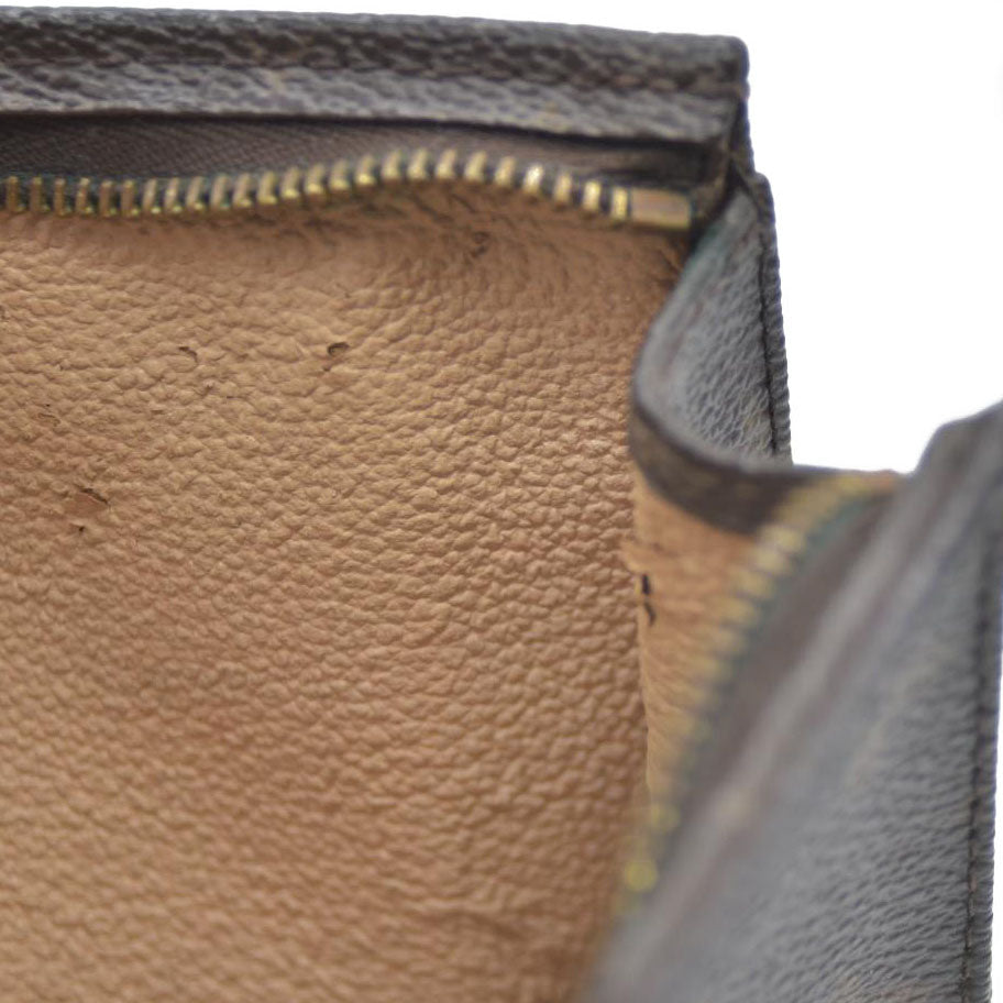 Louis Vuitton Monogram Poche Toilette 15 Cosmetics Pouch Purse Brown MB0042