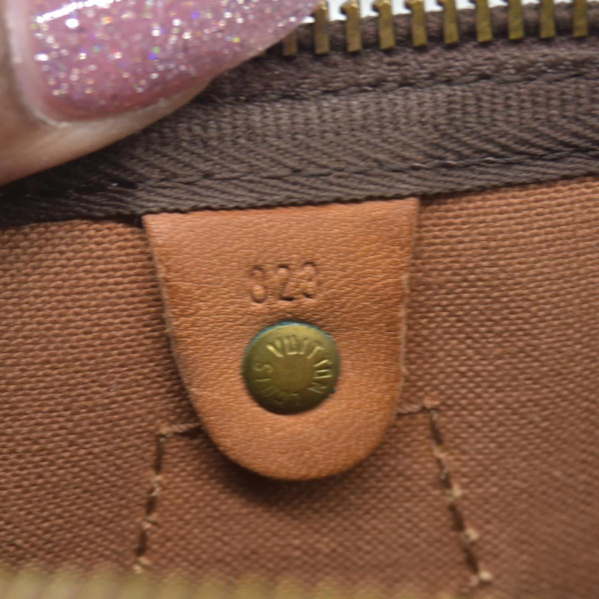 $1630 1982 Louis Vuitton Speedy 30 Hand Bag Monogram Brown SA823