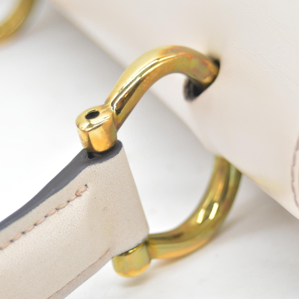 $2450 CONSIGNMENT CELINE Flap Ring Handbag Beige Women's Leather CELINE