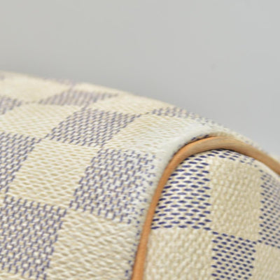 $1730 2009 Louis Vuitton Damier Azur Speedy 35 SD2059