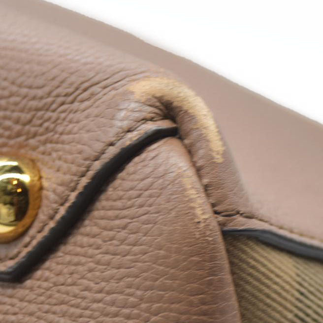 AUCTION $1795 BURBERRY Nova Check Canvas Leather Tote Bag w/Strap