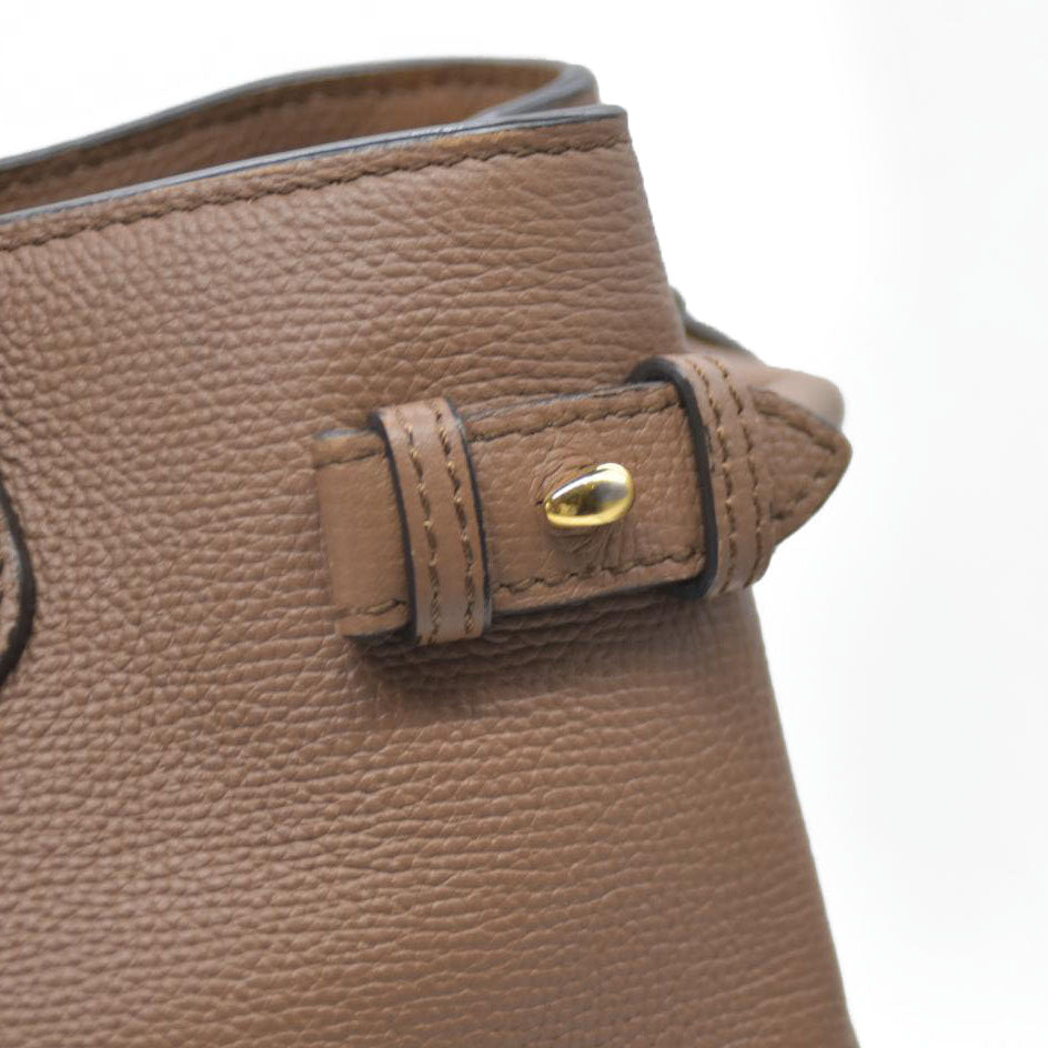 AUCTION $1795 BURBERRY Nova Check Canvas Leather Tote Bag w/Strap