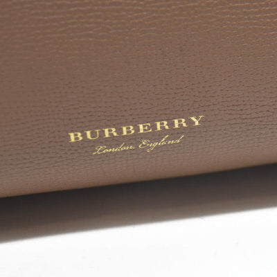 AUCTION $1795 BURBERRY Nova Check Canvas Leather Tote Bag w/Strap