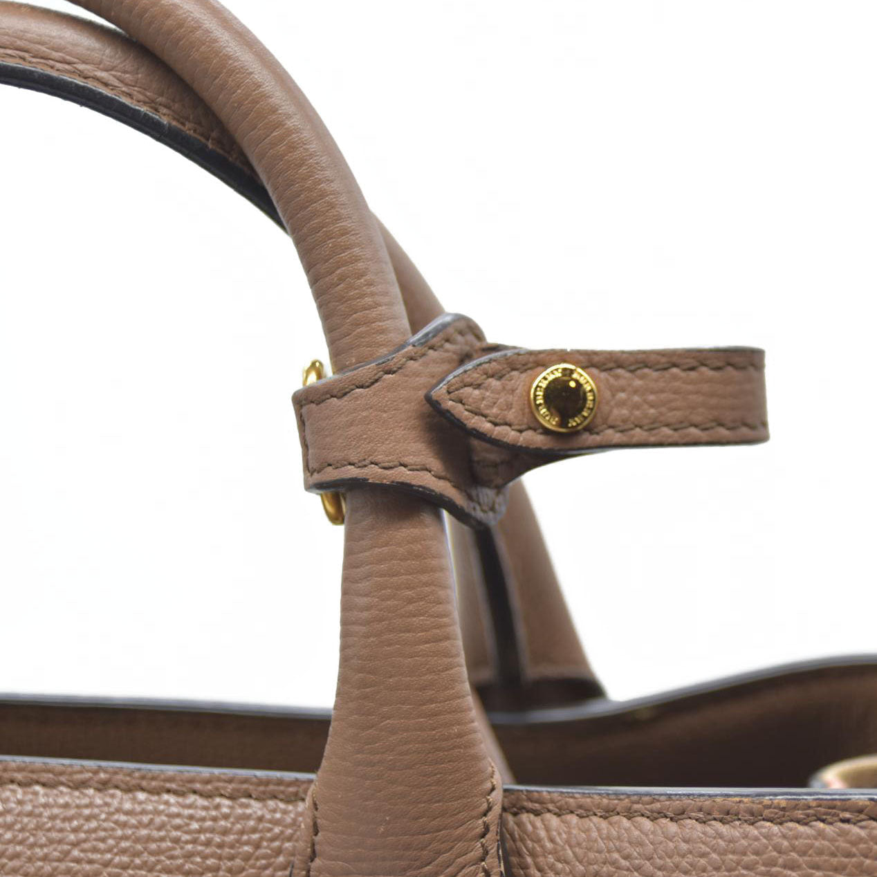 AUCTION $1795 BURBERRY Nova Check Canvas Leather Tote Bag w/Strap