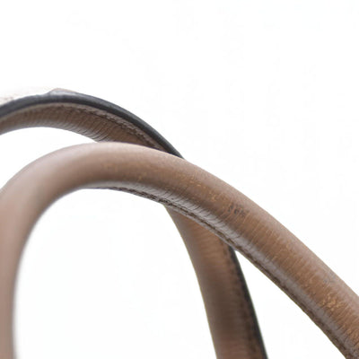 AUCTION $1795 BURBERRY Nova Check Canvas Leather Tote Bag w/Strap