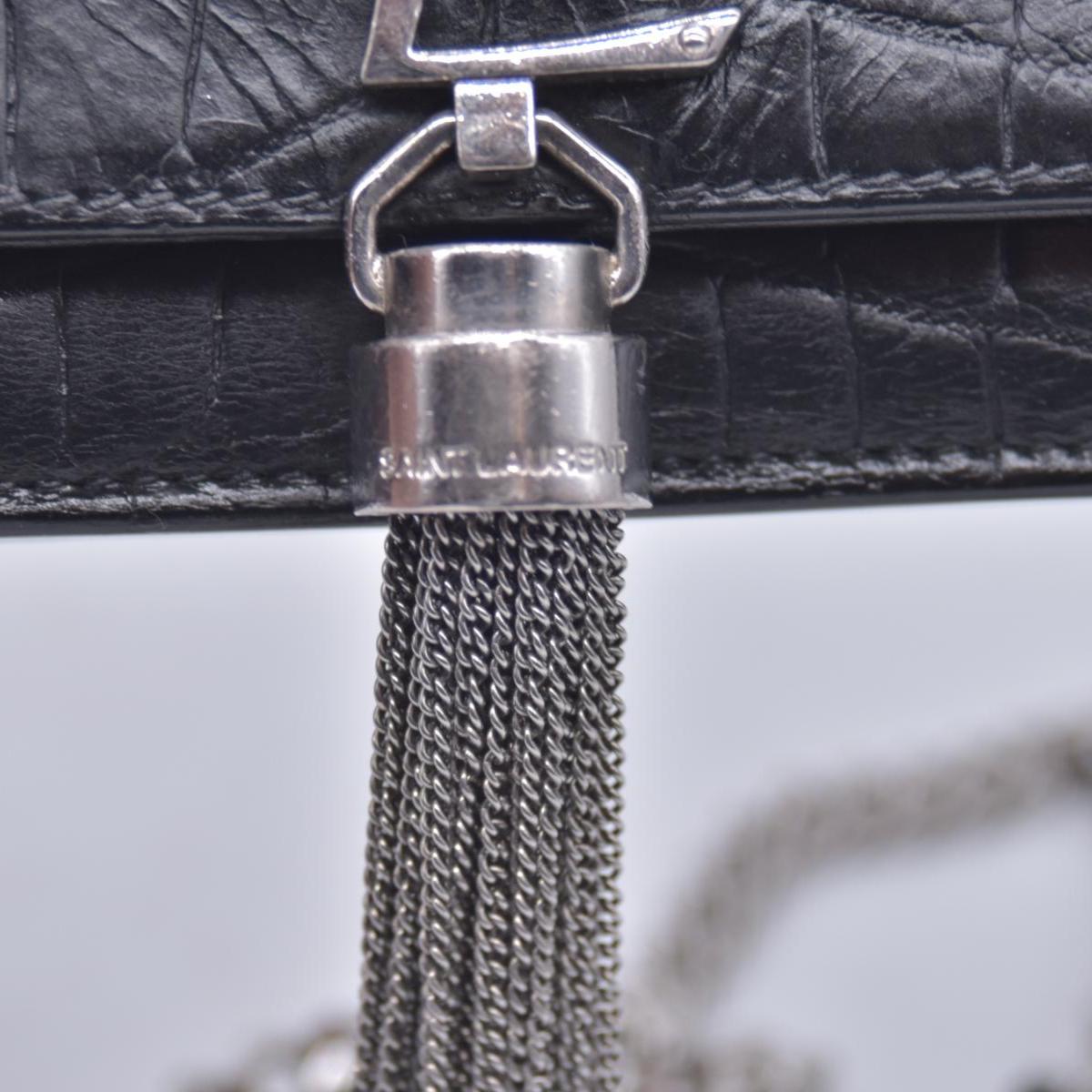 $3100 Saint Laurent Embossed Leather Kate CONSIGNMENT
