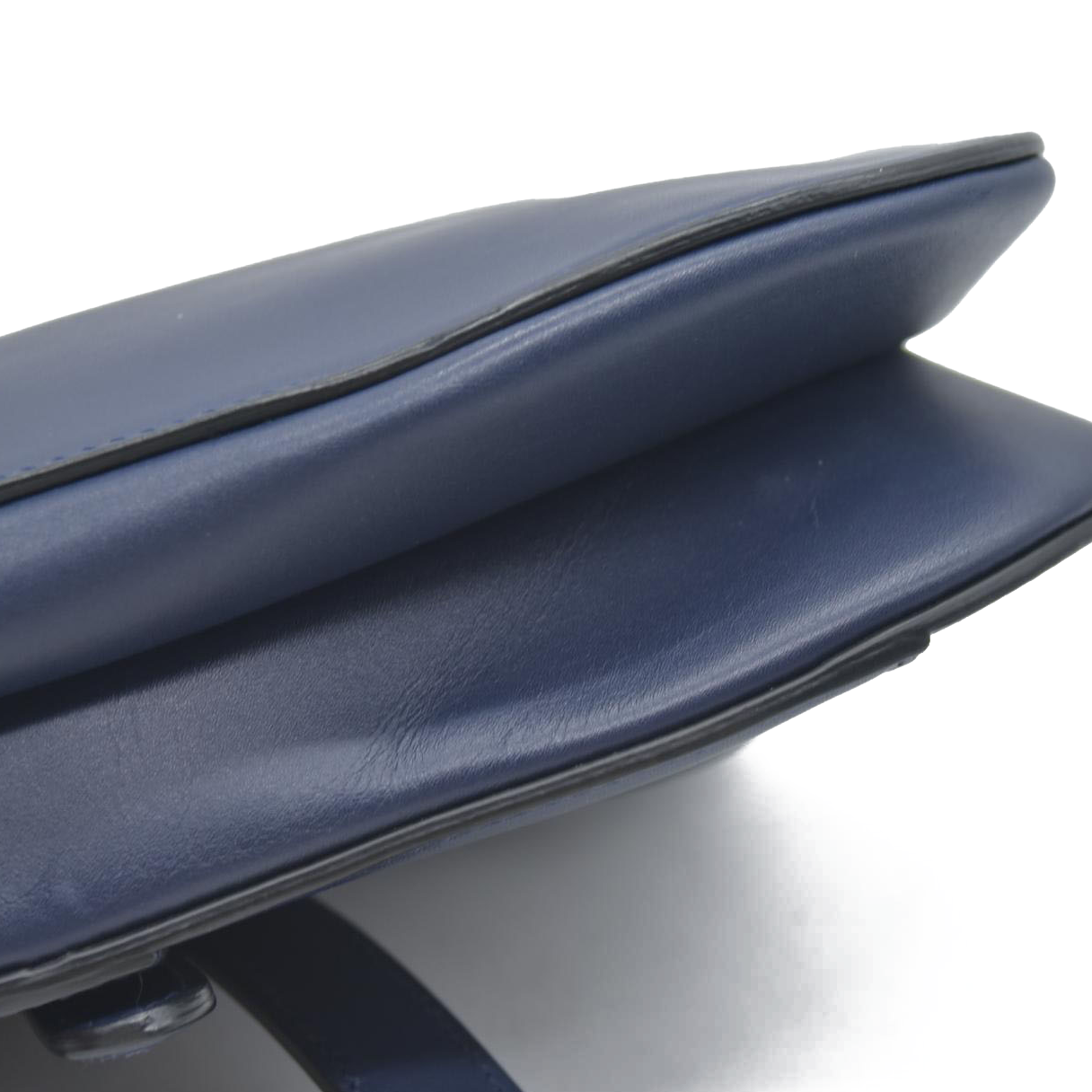 $2750 Christian Dior 2018 Mini Smooth Calfskin Saddle Bag satchel Navy