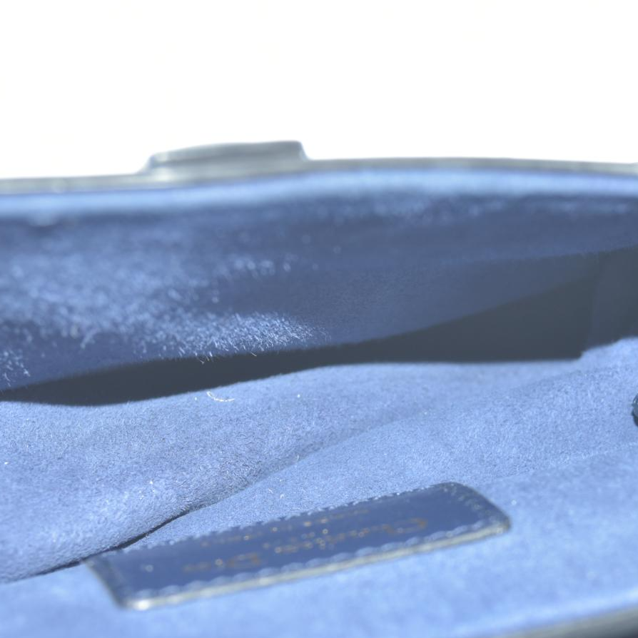 $2750 Christian Dior 2018 Mini Smooth Calfskin Saddle Bag satchel Navy