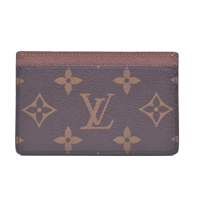 $295 Louis Vuitton Card Holder Monogram Reverse CONSIGNMENT