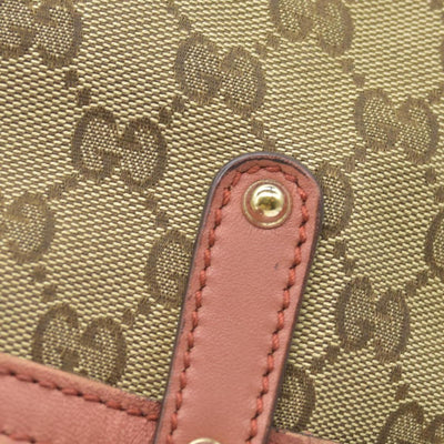 $1040 Gucci Monogram Medium Craft Tote Red