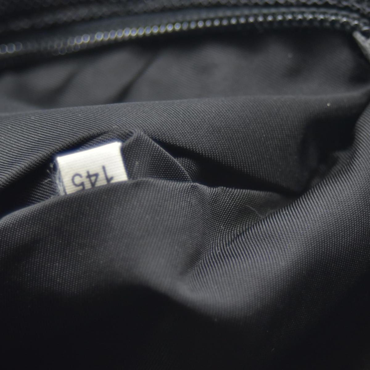 $950 CONSIGNMENT Prada Nylon Enameled Metal Triangle Shoulder Bag