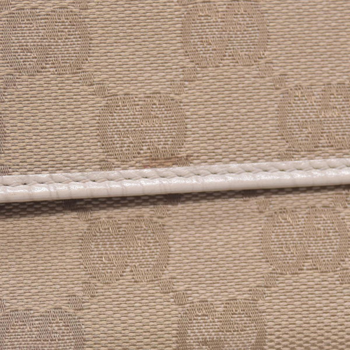 $520 GUCCI GG Canvas Continental Flap Wallet Beige CONSIGNMENT 10021578