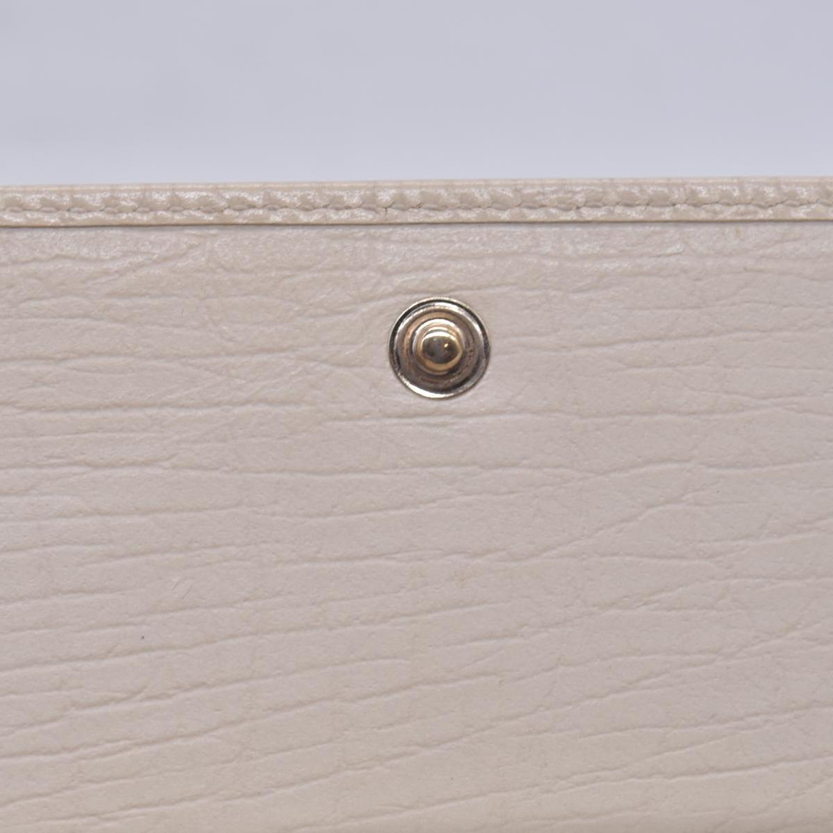$520 GUCCI GG Canvas Continental Flap Wallet Beige CONSIGNMENT 10021578