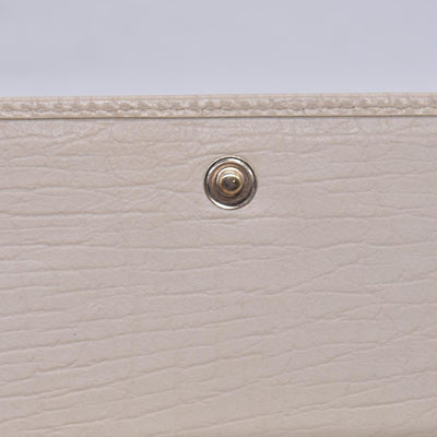 $520 GUCCI GG Canvas Continental Flap Wallet Beige CONSIGNMENT 10021578