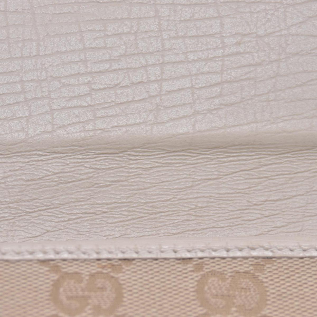 $520 GUCCI GG Canvas Continental Flap Wallet Beige CONSIGNMENT 10021578