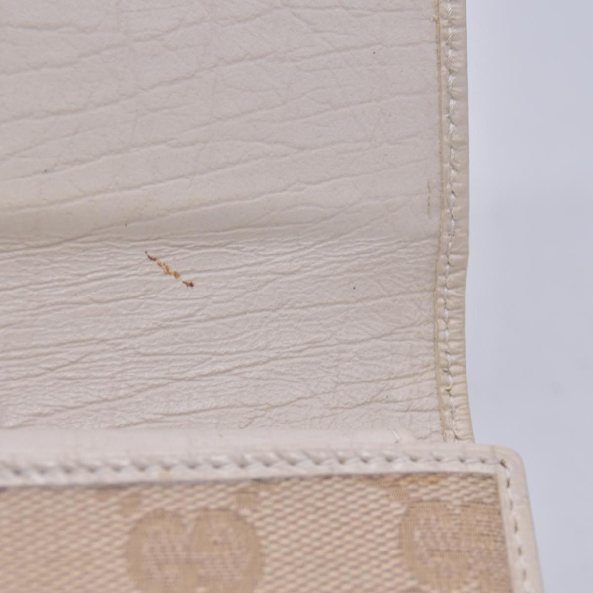 $520 GUCCI GG Canvas Continental Flap Wallet Beige CONSIGNMENT 10021578