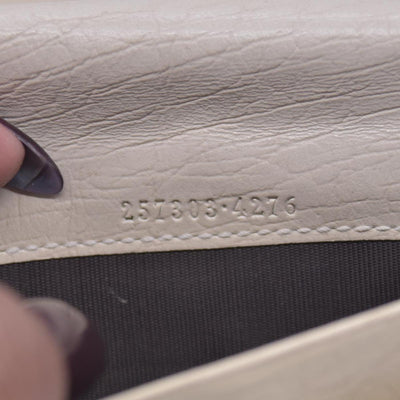 $520 GUCCI GG Canvas Continental Flap Wallet Beige CONSIGNMENT 10021578