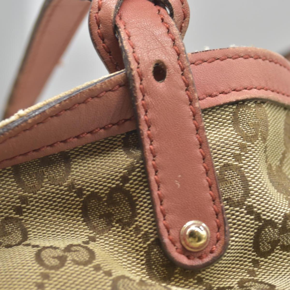 $1040 Gucci Monogram Medium Craft Tote Red
