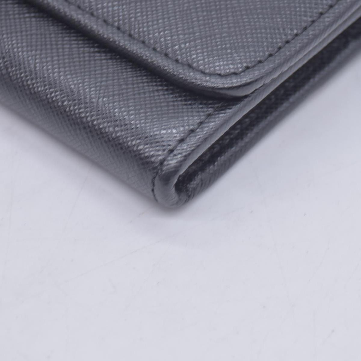 Prada Saffiano Lock Leather Flap Wallet on Chain CONSIGNMENT