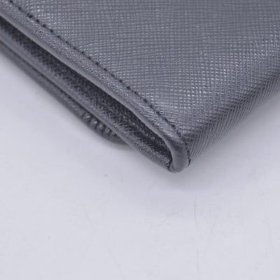 Prada Saffiano Lock Leather Flap Wallet on Chain CONSIGNMENT