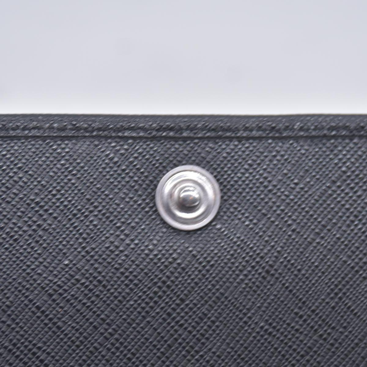 Prada Saffiano Lock Leather Flap Wallet on Chain CONSIGNMENT