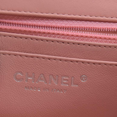 $5200 Chanel Mini Square Flap Bag Orange 2013