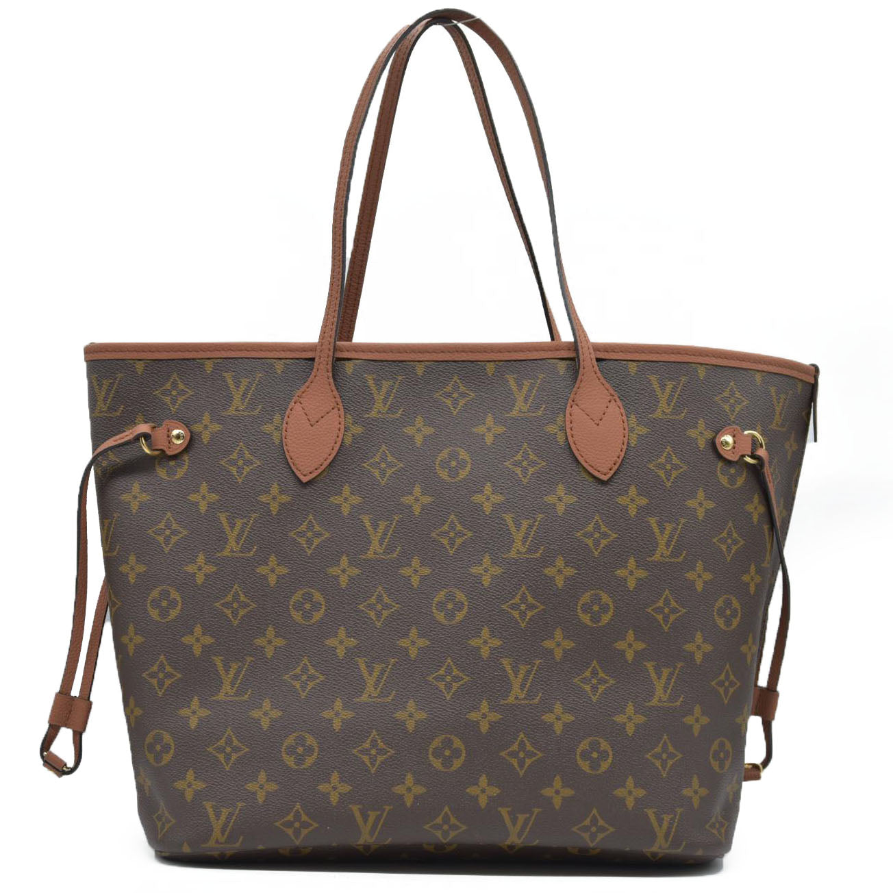 $3100 Louis Vuitton LV Monogram Neverfull Inside Out Brown with Pouch RFID