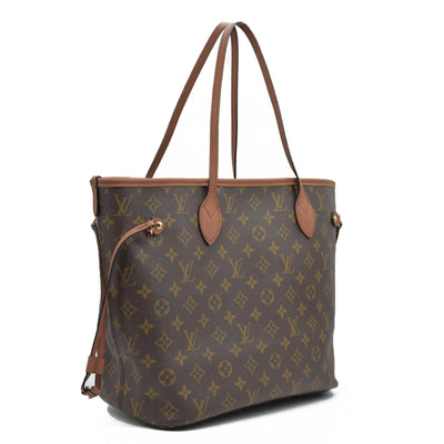 $3100 Louis Vuitton LV Monogram Neverfull Inside Out Brown with Pouch RFID