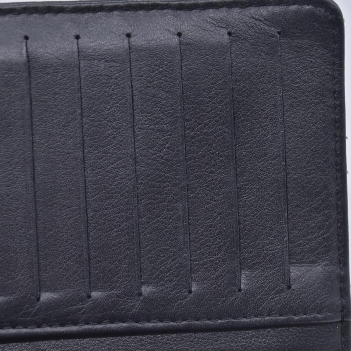 $1050 CHANEL Patent Quilted Filigree CC Flap Wallet Black CONSIGNMENT 10021570