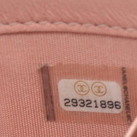 $2900 Chanel Lambskin Quilted Mini Trendy CC Clutch With Chain Light Pink