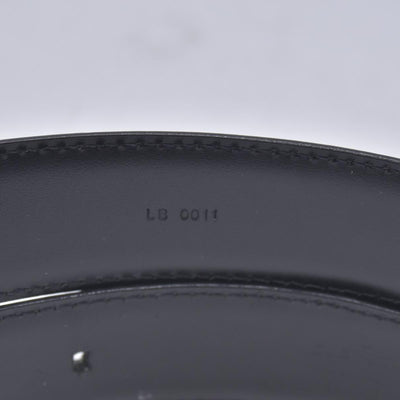 $550 LOUIS VUITTON Epi Initiales Belt 30mm Noir Black 110/44 CONSIGNMENT 10021577