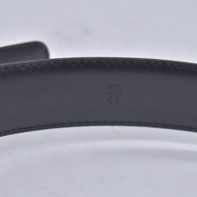 $550 LOUIS VUITTON Epi Initiales Belt 30mm Noir Black 110/44 CONSIGNMENT 10021577