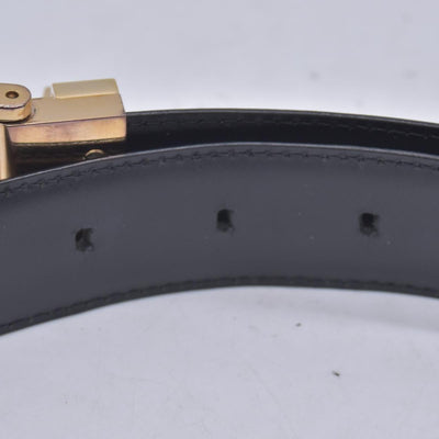 $550 LOUIS VUITTON Epi Initiales Belt 30mm Noir Black 110/44 CONSIGNMENT 10021577