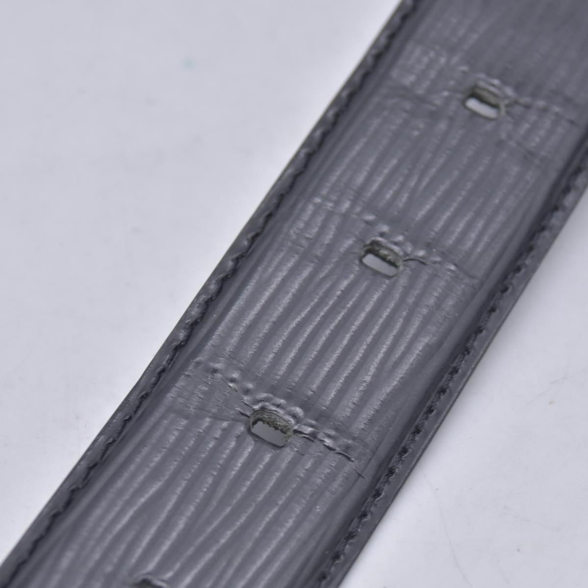 $550 LOUIS VUITTON Epi Initiales Belt 30mm Noir Black 110/44 CONSIGNMENT 10021577