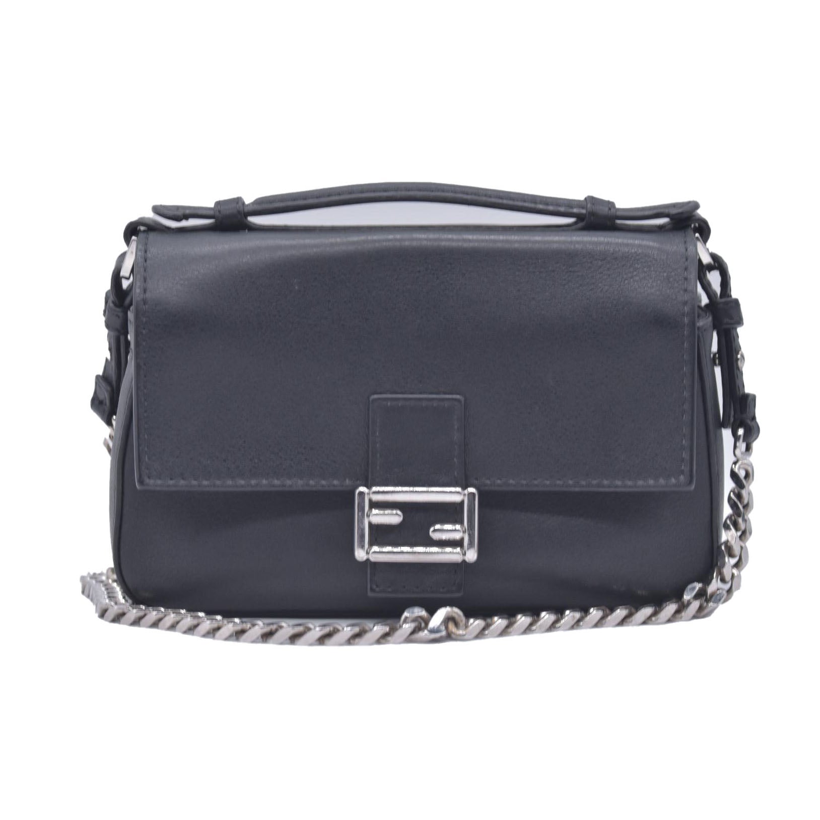 $2500 FENDI Monster Double Micro Baguette Black CONSIGNMENT
