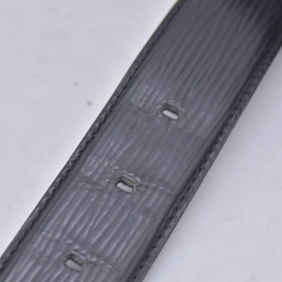 $550 LOUIS VUITTON Epi Initiales Belt 30mm Noir Black 110/44 CONSIGNMENT 10021577